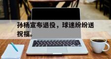 爱游戏网页版-孙杨宣布退役，球迷纷纷送祝福。